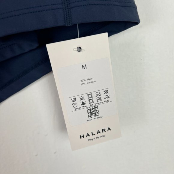 NWT HALARA High Waisted Crossover Side Pocket 2-in-1 Casual Shorts Size Medium M - Picture 5 of 12